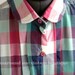 Vintage 1980s Plaid Blouse with PETER PAN Collar