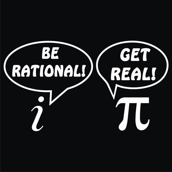 Items similar to Be Rational Get Real Funny Black T-Shirt Sizes Sm - XL ...