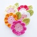 Crochet Flower Appliques