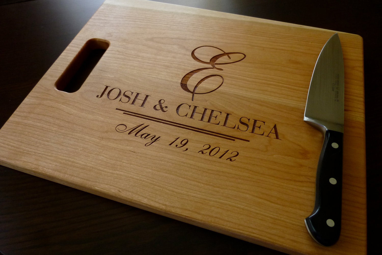 Personalized Engraved Cutting Board by TaylorCraftsEngraved