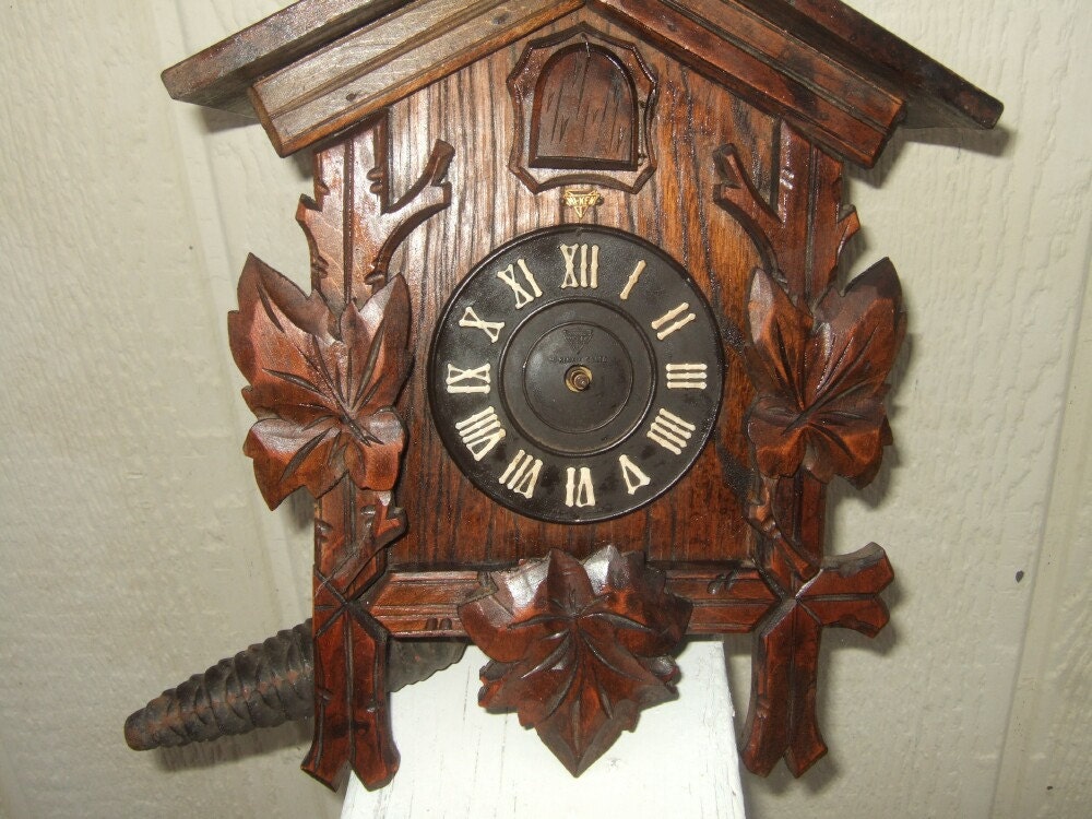 Vintage black forest cuckoo clock mid century cuckoo clock