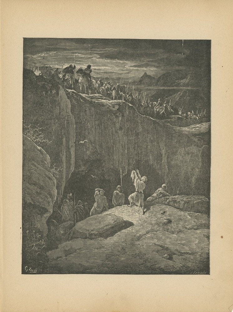 1889, David Sparing Saul/ The Death Of Saul, “Bible Talks With Children ...