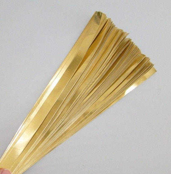 Gold Foil Lucky Stars Paper Strips 100
