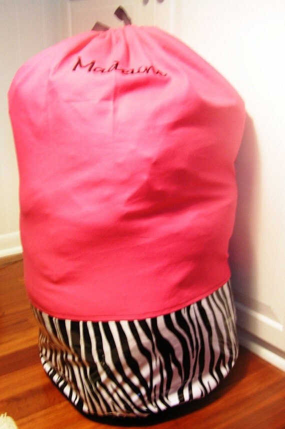 items-similar-to-zebra-pink-laundry-bag-sleep-over-bag-duffle-bag