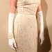 Beautiful Cream Colored Vintage Evening Dress 60's