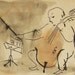 Dimitri Petrov Mid-Century Ink & Wash Drawing