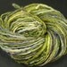 Handspun art yarn: Green variations, 5.4 oz, 112 yards