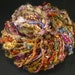 Handspun art yarn: Maco merino and wensleydale