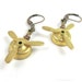 Propeller Earrings Inspired by Amelia Earhart (Airplane Jewelry)