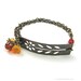 Garden Jewelry (Boho Bracelet with Tangerine Flowers)