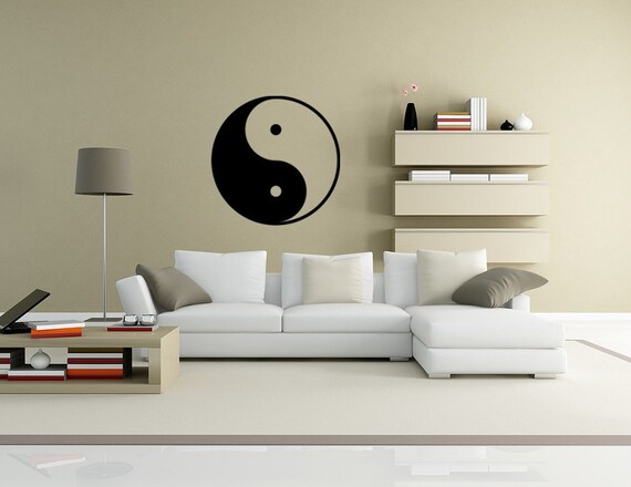 Ying and Yang Vinyl Decal Wall Art Spiritual decals feng shui