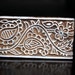 Hand Carved Indian Wood Textile Stamp Block- Paisley/Floral Border