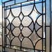 Large Beveled Stars and Diamonds Stained Glass Window