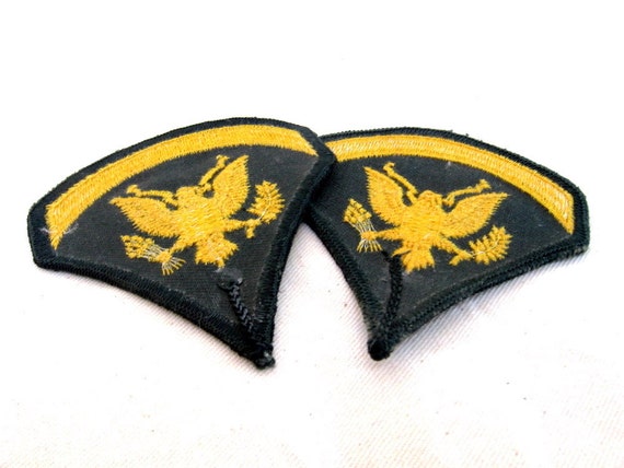 Vintage US Army Specialist Patches Golden Eagle Military