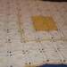 Soft White and Gold Pinwheel Granny Square Blanket Ready to Ship