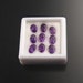 Faceted Amethyst 4x6mm ovals parcel of 9 stones