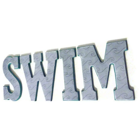 Items similar to Swim Wall Letters on Etsy