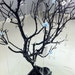 30" Black / Painted Tree Jewelry holder with Flowers