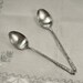 2 Antique Silver Tea Spoons