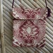 Wine and gold hip purse HB58