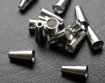 20 Pieces / Oxidized Silver Tone / Base Metal / Findings / Cone 15x8mm (Y803//C414A)