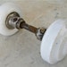 WHITE MARBLE DOORKNOBS Beautiful Shape Good Condition