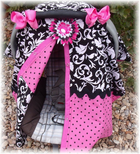 Canopy Cover Baby Girl Scroll Dot Cat Canopy Cover Baby Girl Scroll Dot