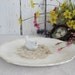 Vintage White Platter Serving Scallop Shabby Farmhouse Chic Medium Size