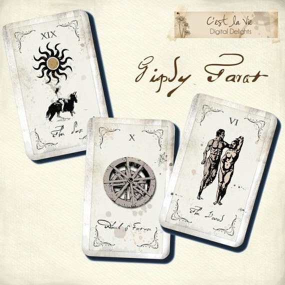 Items similar to Sale Buy 2 Get 1 Free Gypsy Tarot Cards Digital