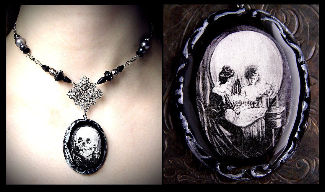 All is Vanity Victorian skull optical illusion Charles Allan