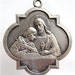 Jesus and Saint John Vintage Medal on 18" sterling silver rolo chain