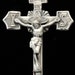 Vintage Sterling Cross on Black Satin Cord