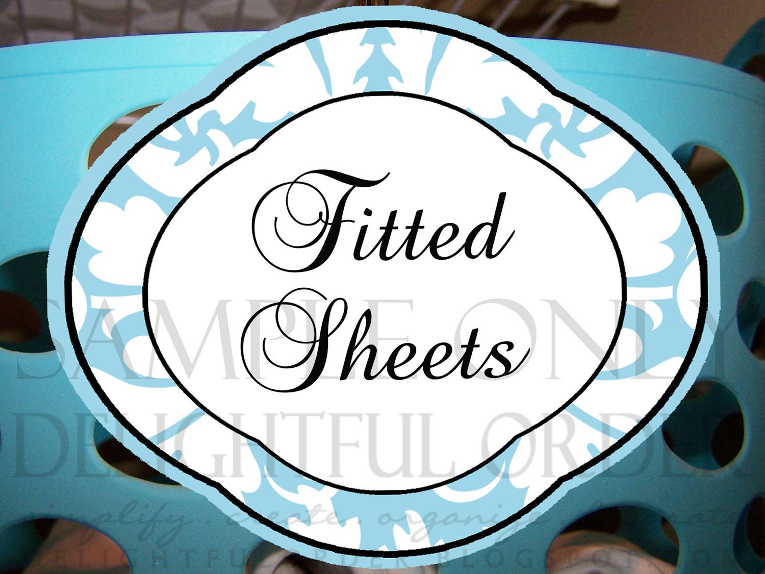 Linen Closet Labels 2 Printable PDF Files Instant