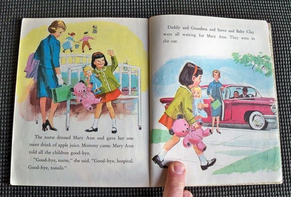 Little Golden Book Good-bye Tonsils 4th printing 1976