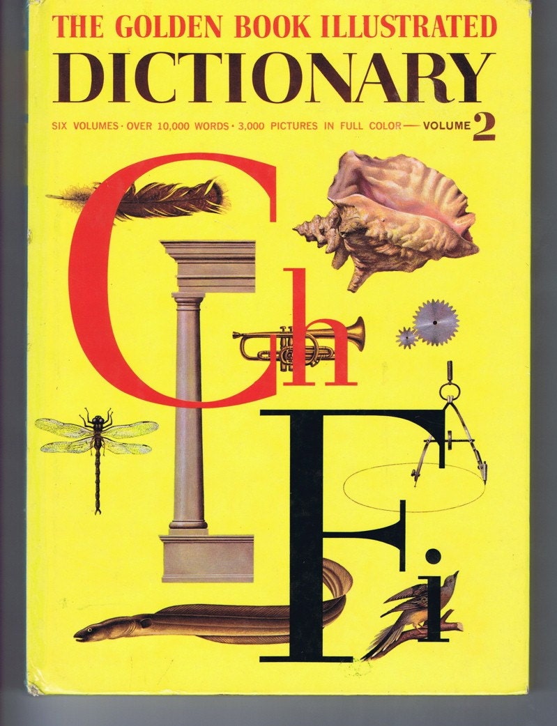 Items similar to The Golden Book Illustrated Dictionary Vol 2 Ch - Fi ...