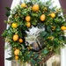 Boxwood Lemon Berry...Door Hanging Grapevine Wreath