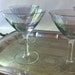 Cocktail Glasses - 4 Iridescent Martini