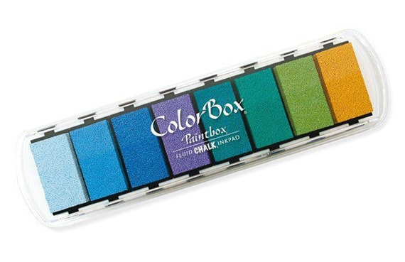 Colorbox Paintbox Fluid Chalk Pigment Ink Pad Set Ocean
