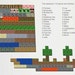 Minecraft magnet (Set 110 pieces 1 inch)
