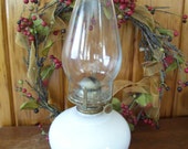 Milk milk Glass  glass Antique Oil Home Pink lighting kitchen Rare Decor Lamp Lighting