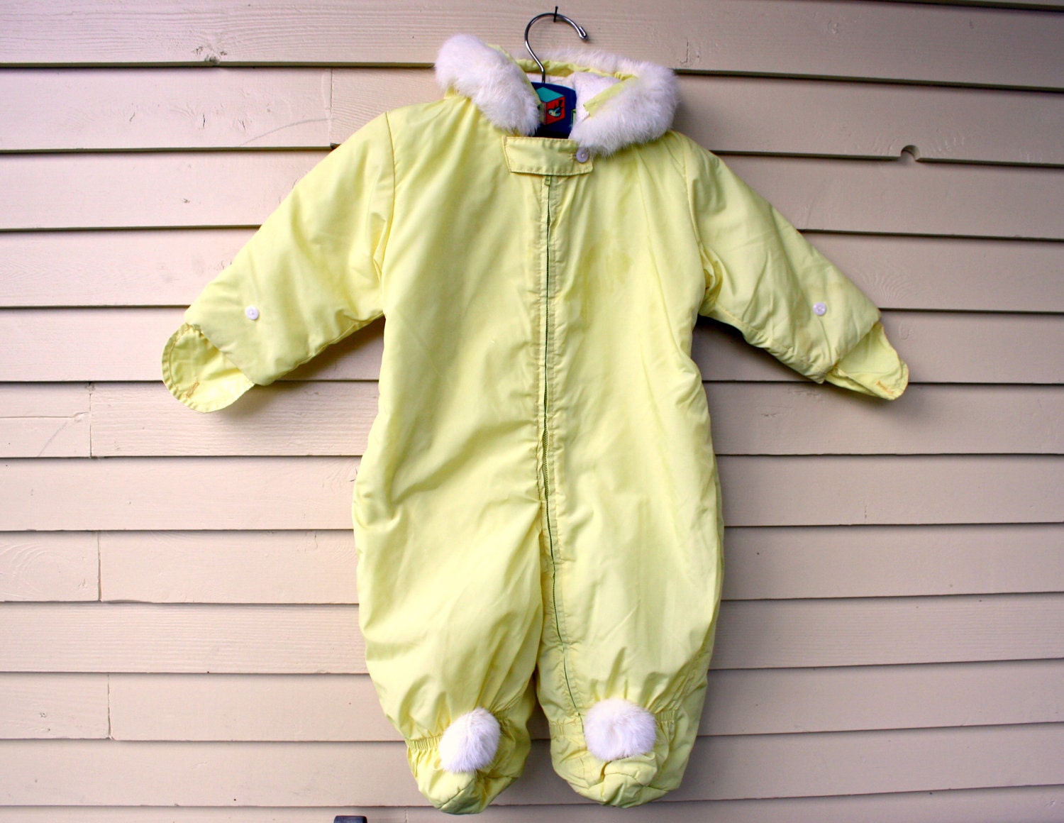 Vintage Fur Trim Snowsuit by Kiddies Togs 6 months