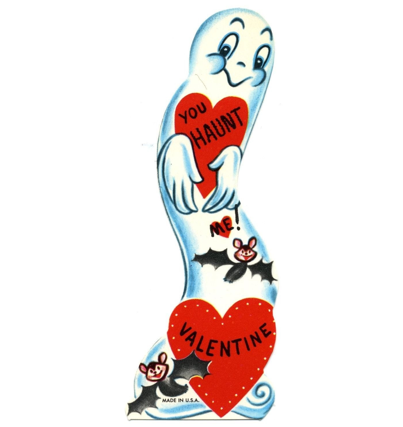 Vintage Ghost Valentine unused