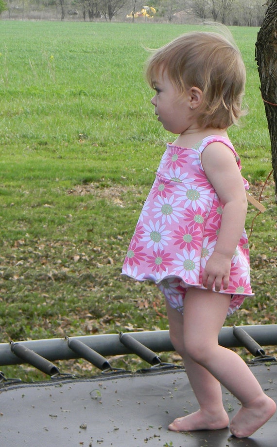 Cloth Swim Diaper Suit for Baby 1824 mo Pink Daisy Print