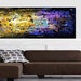 Enormous 72"xxl Large violet,olivgreen,turquoise abstract palette knife painting, from Jolina Anthony signet express shipping