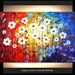 ORIGINAL abstract white flowers palette knife impasto painting from jolina anthony gallery back wrap stretched canvas