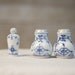 Vintage Blue and White Salt and Pepper Shakers - Germany