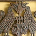 Vintage Bird Trivet Distressed Brass