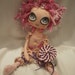 Rosalie, Pink Art Cloth Cute Rag Doll
