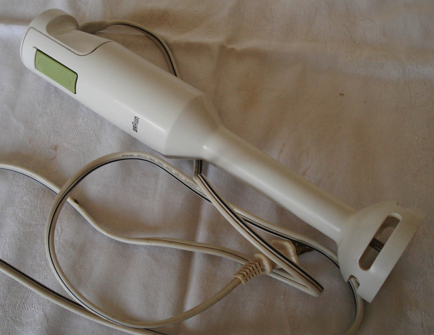 Vintage BRAUN White Hand Held Blender Model 4169.