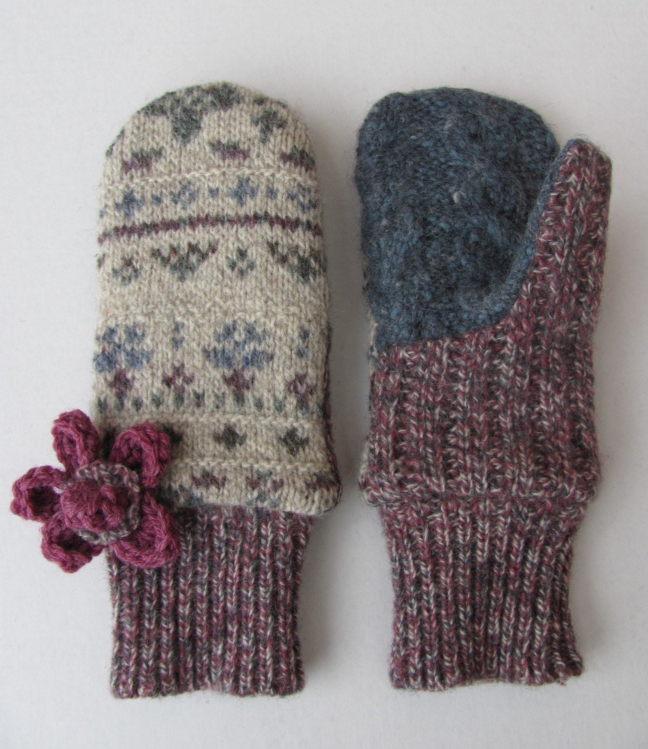 felted sweater mittens patterns free